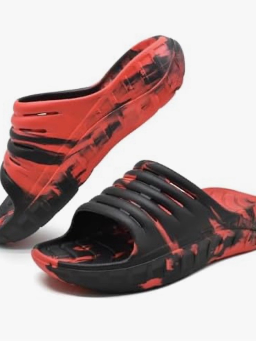 NEW GPOS mens sport recovery sandals arch support planta fasciitis thick cusion